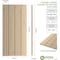 Ekena Millwork Rustic Four Board Joined Board-n-Batten Knotty Pine Faux Wood Shutters w/No Batten, 22W x 90H, PR SHUBJN22X90KPPR - alternate 15